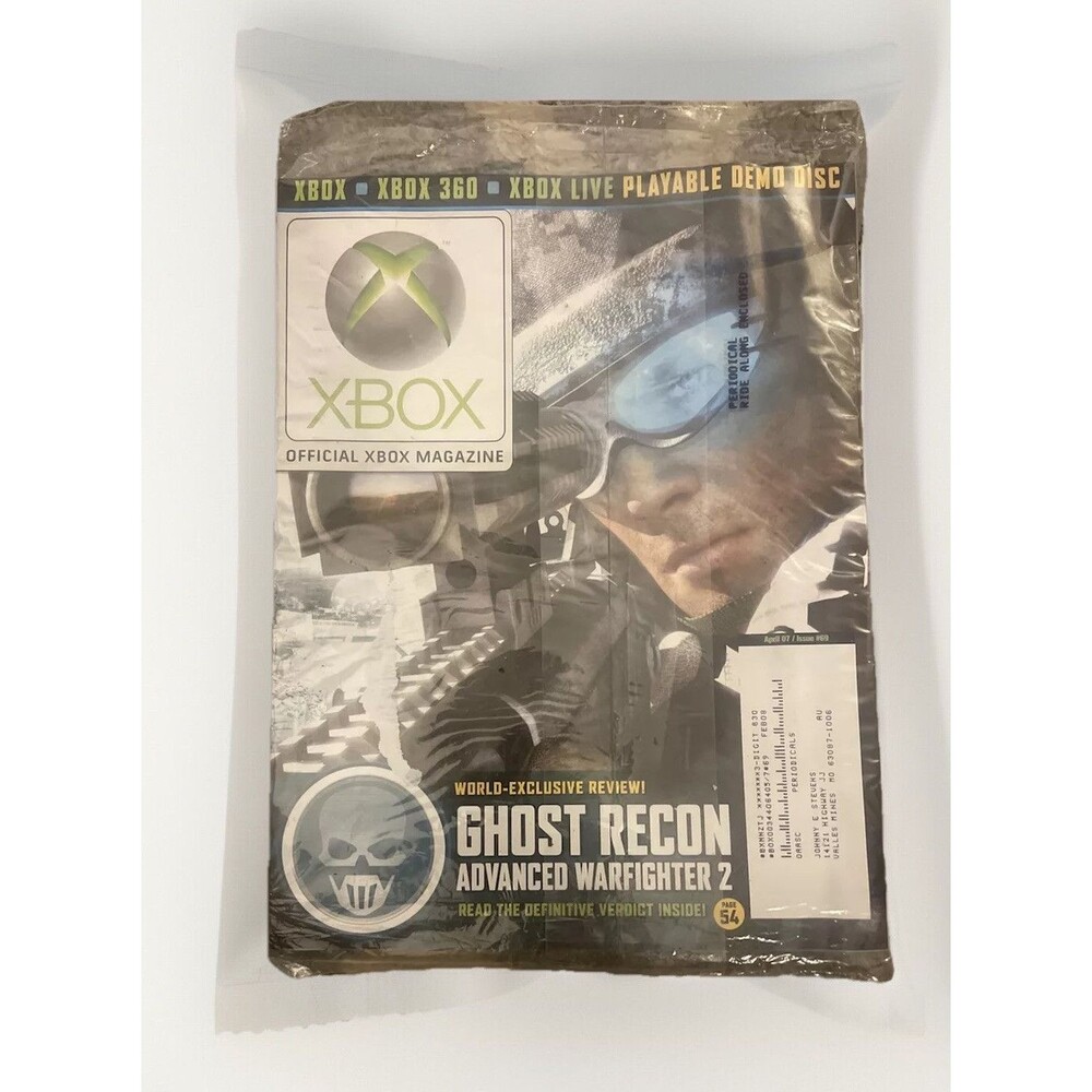 "OFFICIAL XBOX MAGAZINE" "GHOST RECON" Issue #69 - April of 2007